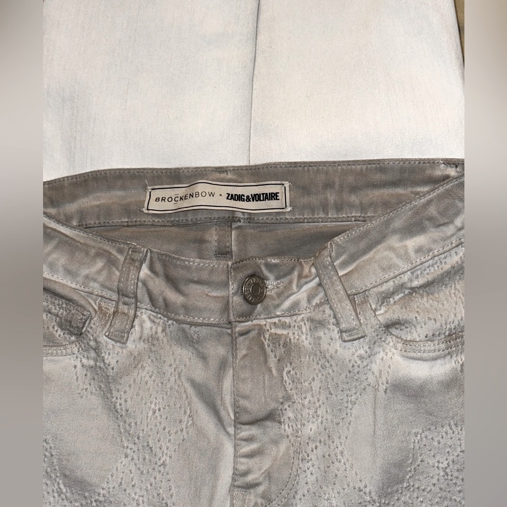 Brockenbow X Zadig & Voltaire Mascara Artemis Dirty Wash Geometric Embroidery - Picture 10 of 11